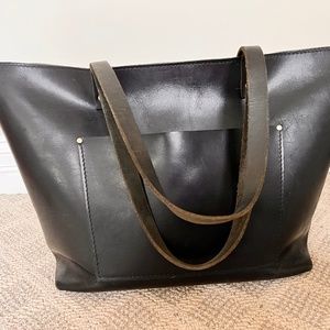 Portland Leather Goods Oversized Tote - Black